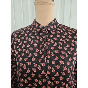 Scotch & Soda Maison Scotch Pamour Toujours Button Up Blouse Long Sleeves Size M